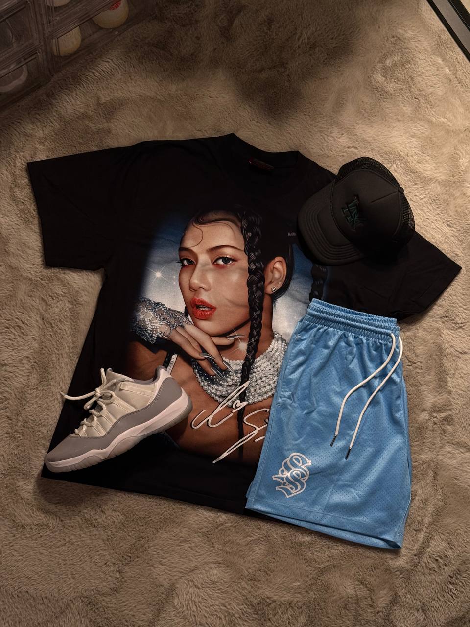 Blue Streetsoul Mesh Shorts