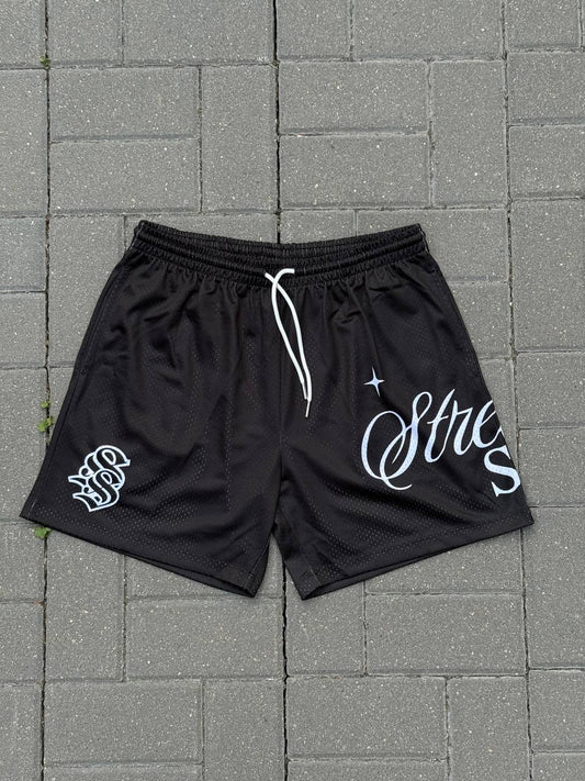 Black Streetsoul Mesh Shorts
