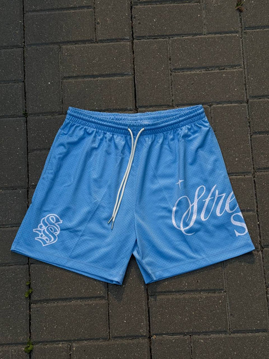 Blue Streetsoul Mesh Shorts